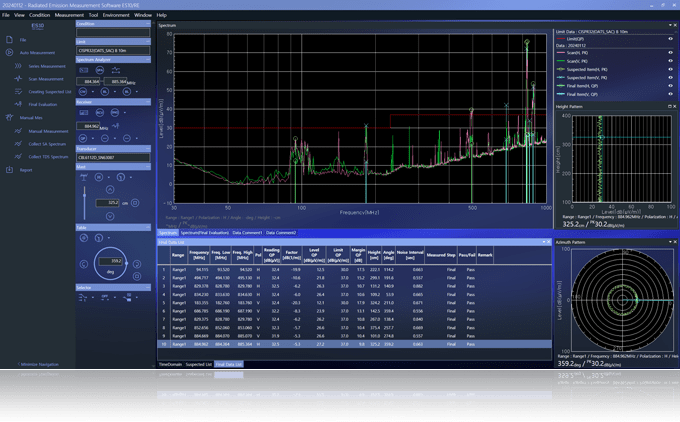 TOYO-ES10/RE Radiated Emission Software